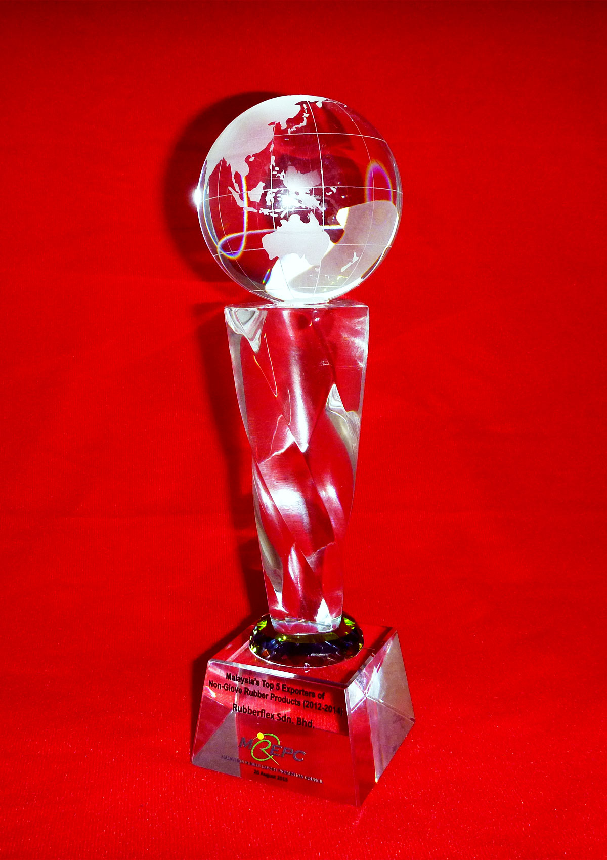 Top-5-Exporters-of-Non-Gloves-Rubber-Products-Award-trophy ...